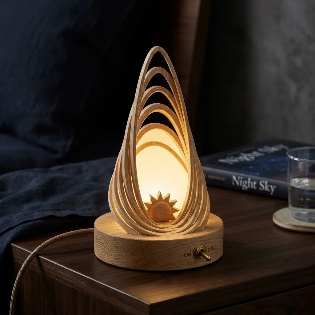 Wooden Zodiacal Light Night Light